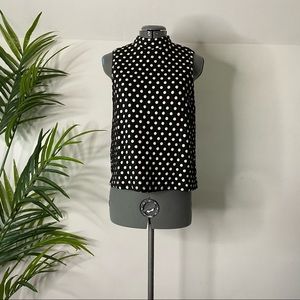 Polka Dot Sleeveless Top